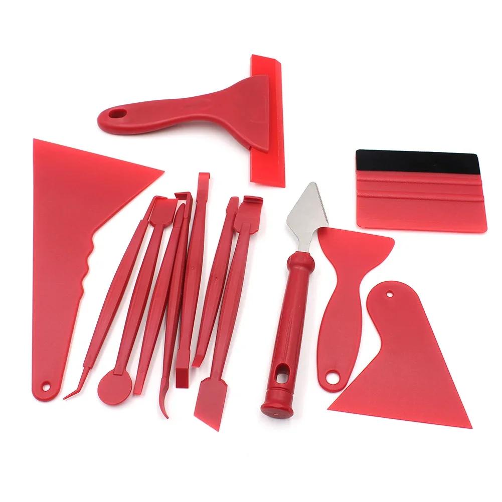 13 шт. набор лезвий для обертывания автомобиля пленкой резиновый скребок для оконной виниловой пленки скребок для удаления льда чистящий скребок для мытья отламывающиеся инструменты