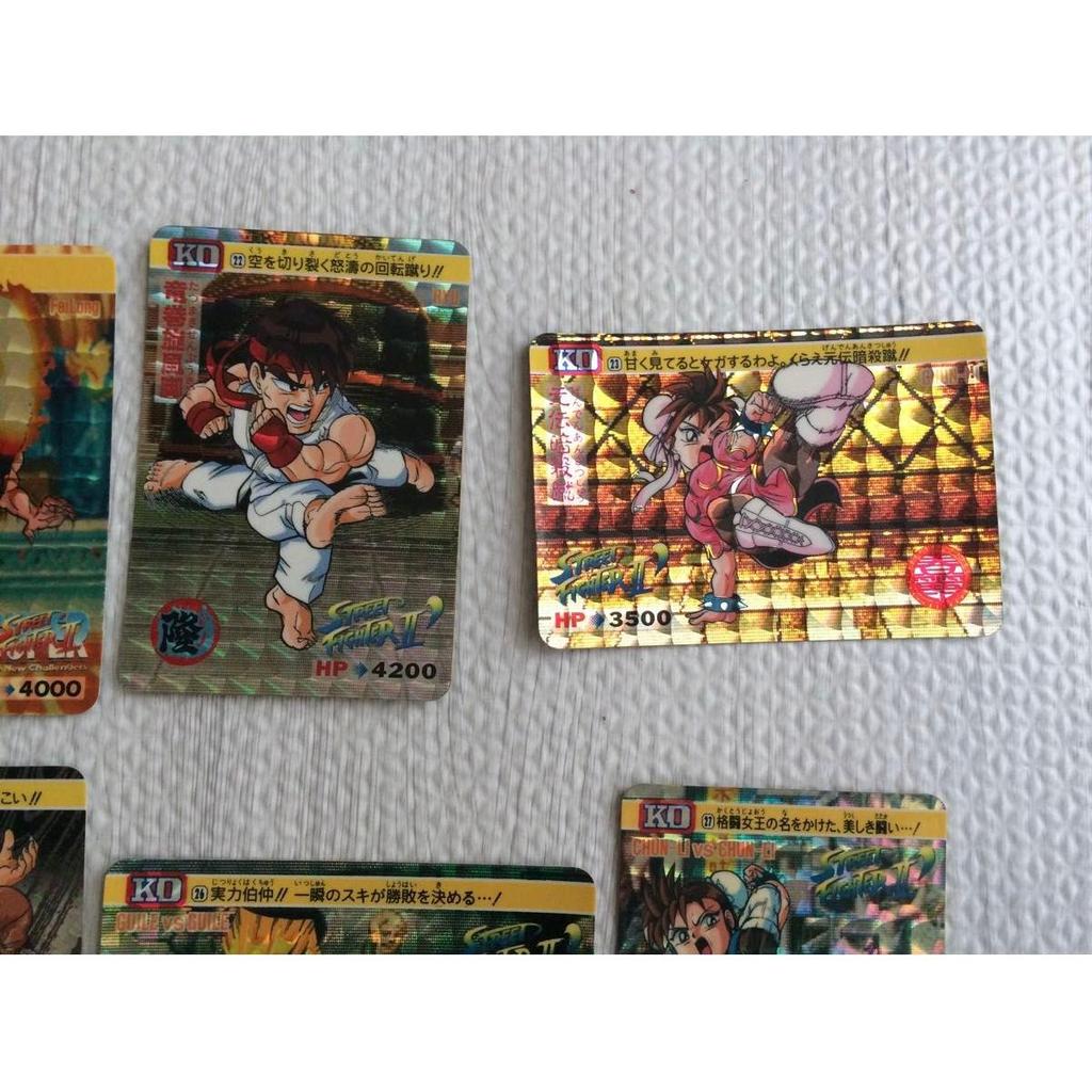 Б/у Street Fighter 2 и т. д.. Всего 8 штук Carddass