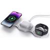 Магнитное беспроводное зарядное устройство 3 в 1, складная подставка для Iwatch Ultra/8/7, 15 Вт, быстрая беспроводная зарядка для Iphone 14 Pro/13/12