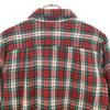 Винтажная шерстяная рубашка с длинным рукавом в клетку 50-х годов S Красная Мужская Б/У