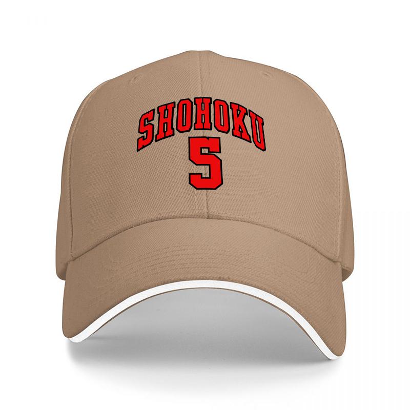 SHOHOKU BASEBALL CAP BLACK RED EMBROIDERED SPORTS HAT CLASSIC FIT ADJUSTABLE DESIGN FOR Unisex AND Women FAN ACCESSORY