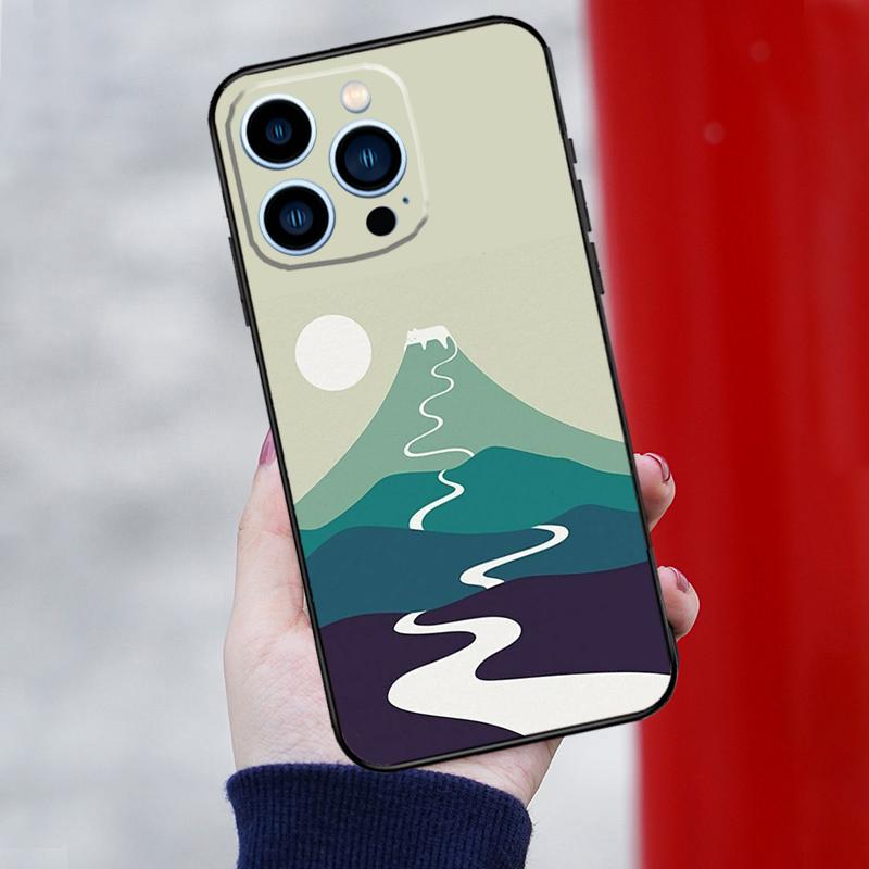 Кот Фудзи Япония Волна Пейзаж Чехол для телефона Для iPhone 16 Pro 15 Pro 12 13 Mini 11 14 Pro Max XR 16 15 Plus 16e Чехол Coque