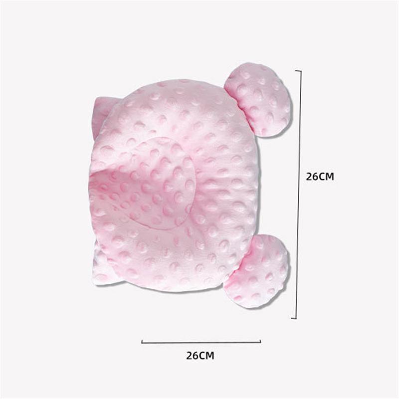 Мультяшная детская фасоль бархатная форма медведя антипрогибная подушка для головы фиксированная дышащая боковая подушка для сна новорожденных подголовник для младенцев