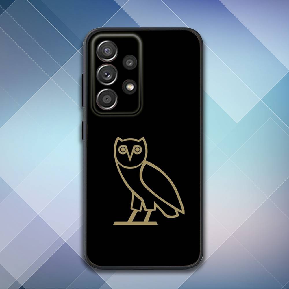 Чехол для телефона Drake O-OvO OWL для Samsung S25, S24, S21, S22, S23, S30, Ultra, S20, Plus, Fe, Lite, Note, 10, 9, 5G Черный