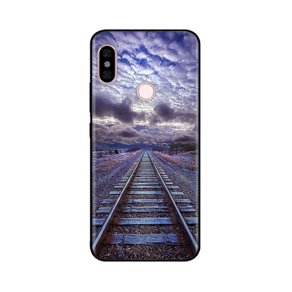 Роскошный чехол для Redmi Note 5 Pro С рисунком Полная защита Мягкий жидкий силикон Мультяшная обложка для Xiaomi Redmi Note 5 Pro Note5