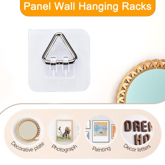 10/20/30 шт. Невидимые клейкие держатели для тарелок, Высокая грузоподъемность, Легко устанавливаются, Настенные держатели для тарелок, Подвешивание картин, Вертикальные крючки