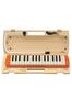 Pianica Keyboard Harmonica 32 Keys Orange Compliant with Food Sanitation Law Pursuing Ease of Use for Children Similar Color Plastic Hard Case