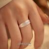 Banyan Tree S925 Silver Korean Multi-Layer Stacking Ring - Trendy Fashion Jewelry for Women