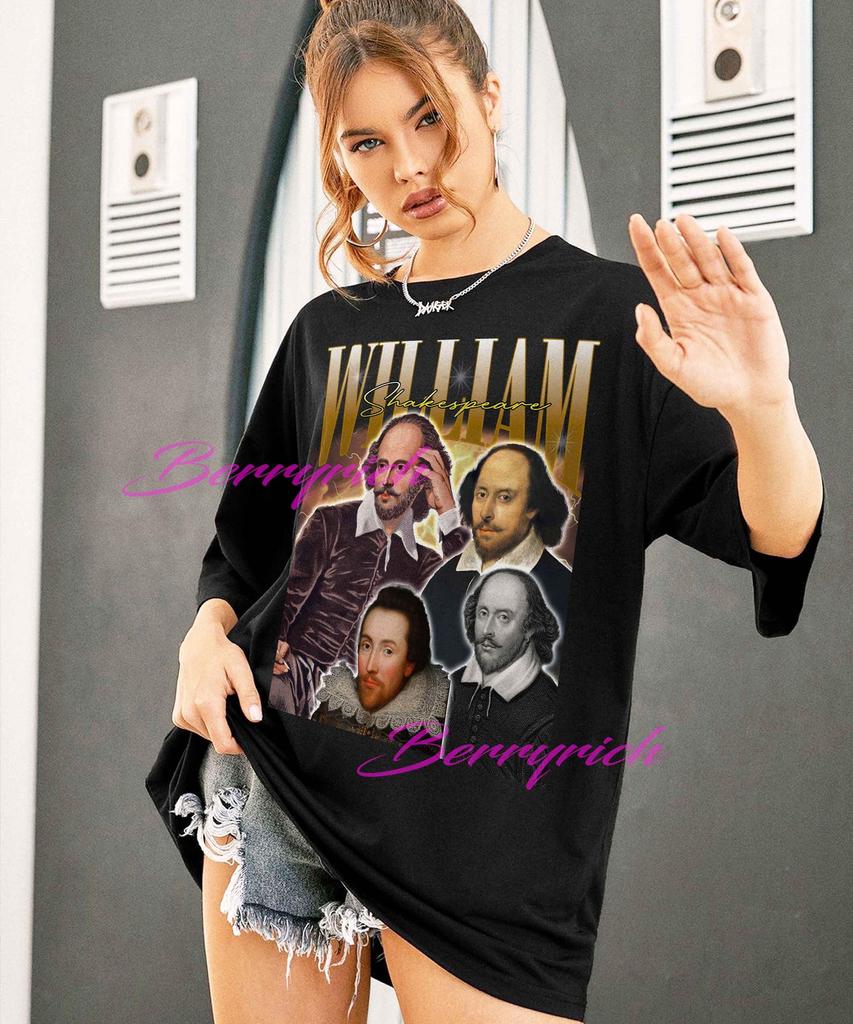 Retro William Shakespeare Shirt - Bard Portrait Tee