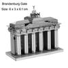 3D Металлическая головоломка Башня Юэян Китайская Классическая Архитектура Сборные Модели Наборы Diy Лазерная резка Пазл Игрушка Для Детей Взрослых