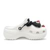 Crocs Классические платформенные клоги из ЭВА, девчачий стиль, милые, крутые, простые, универсальные, обувь с отверстиями, женские, белые