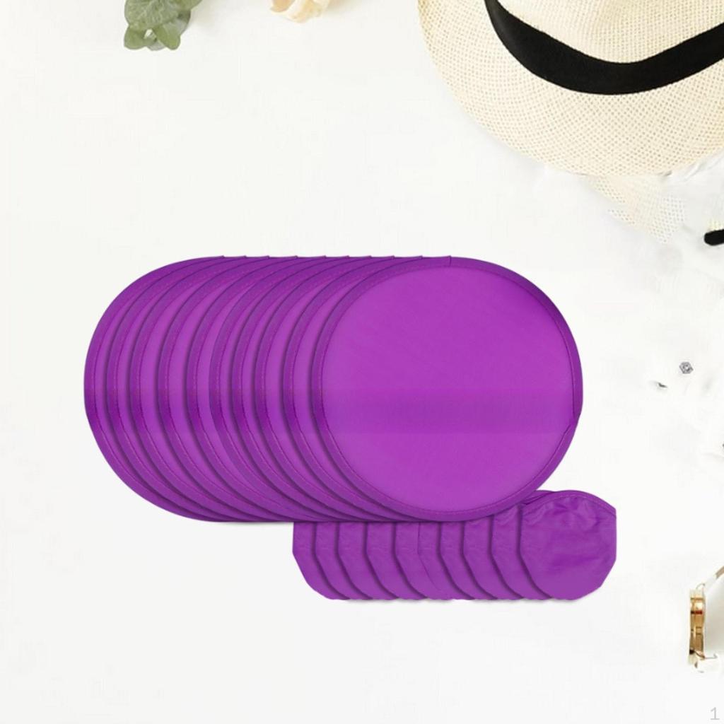 Складной веер из 10 предметов, Летающий диск, Классический, Диаметр 20 см, Круглый, Портативный для