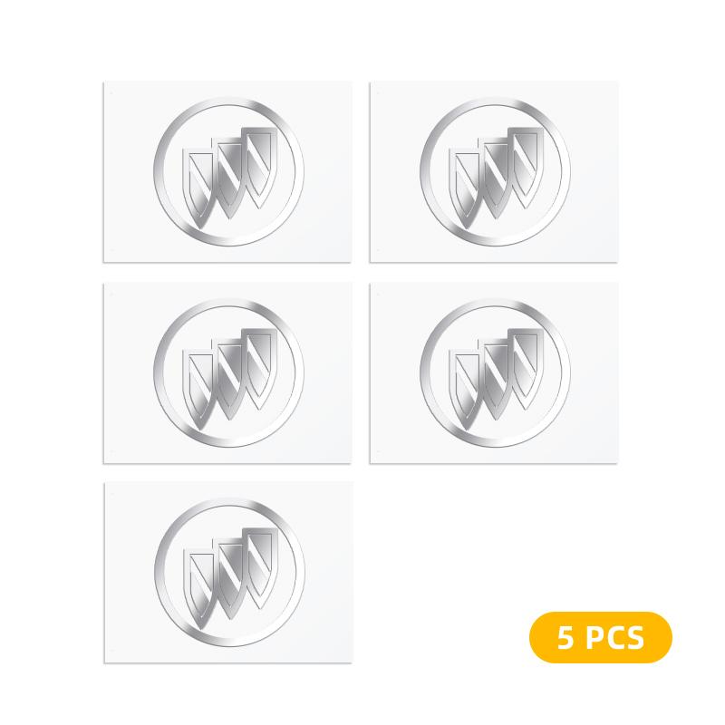 ABKK1 3D Metal Car Emblem Logo Decorative Stickers Badge Decal Interior Styling For Buick enclave royaum Park Avenue Envista GL8 GL6