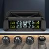 Система контроля давления в шинах с 4 внешними датчиками USB/Солнечная TPMS Монитор температуры шин для Автомобиля SUV Седана