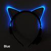 Luminous Cat Headband NightClub Concert Holiday New Year Masquerade Birthday Light Up Supplies LED Glow Cosplay Cat Ear Hairband