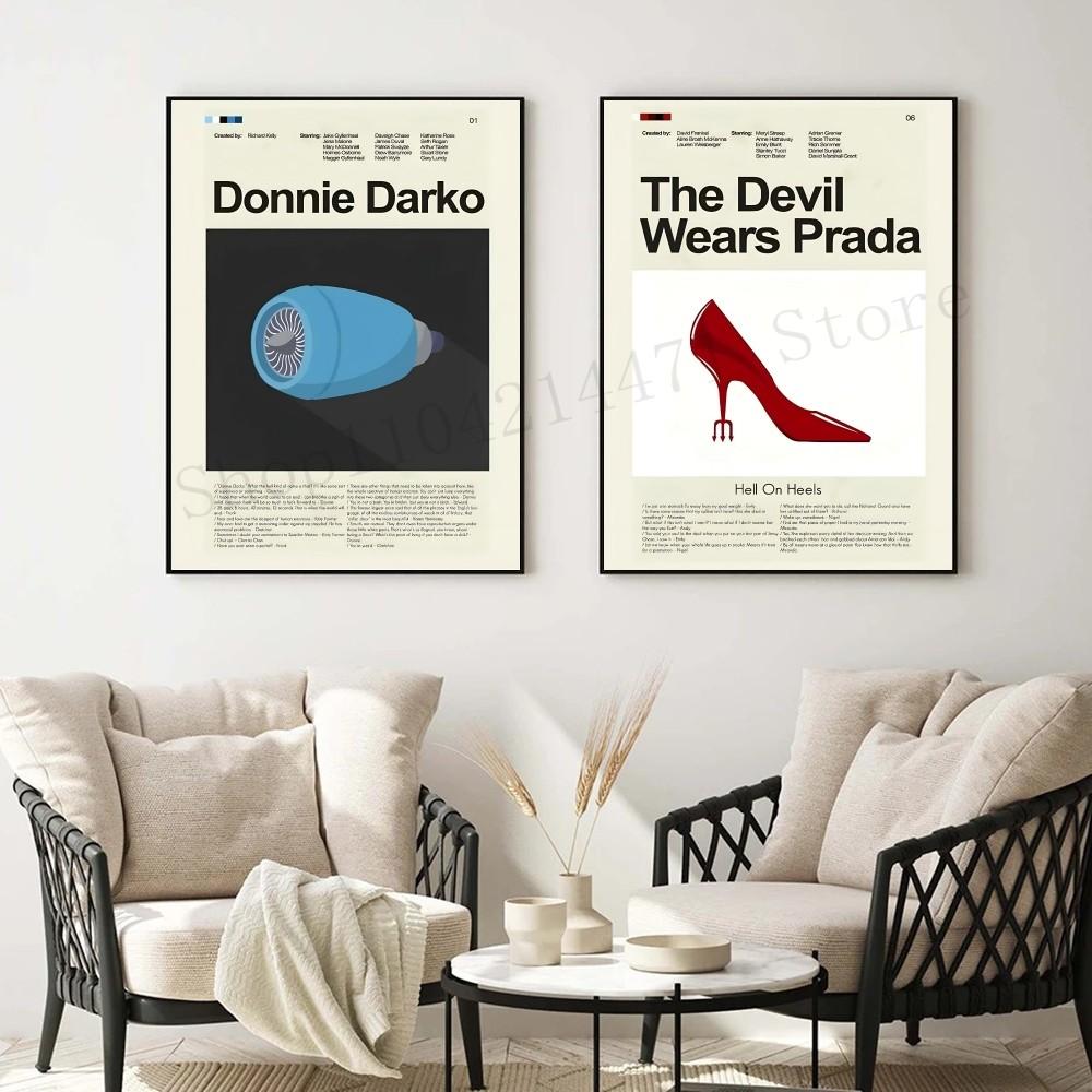 1 шт. Винтажный фильм 80-х годов «Криминальное чтиво» Фильм «Шоу Трумана» Плакат HD Постеры для дома, комнаты, бара, кафе Декор Искусство Настенная живопись Картина