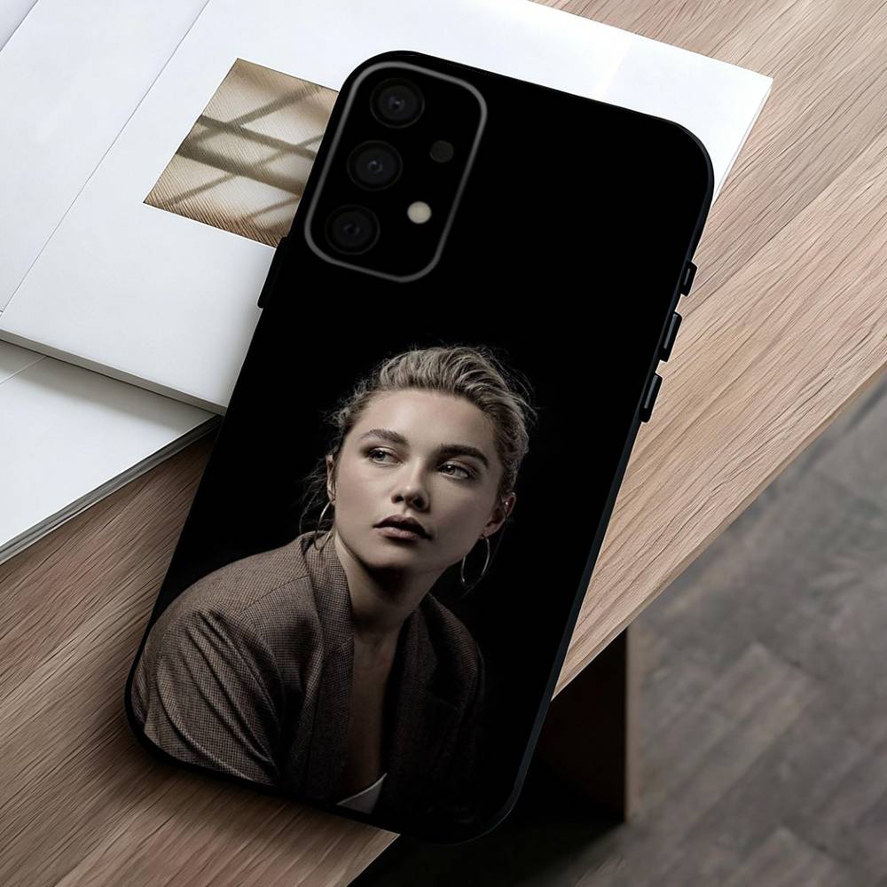 Чехол для телефона F-Florence P-Pugh, любимицы инди, для Samsung Galaxy A73,A72,A71,A70,A53,A52,A51, Мягкий силиконовый черный чехол