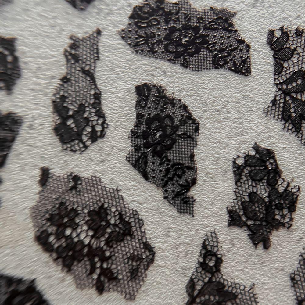 Leopard Print Rhinestone Nail Art Decals Flower Bow Self-Adhesive Nails Gothic Manicure