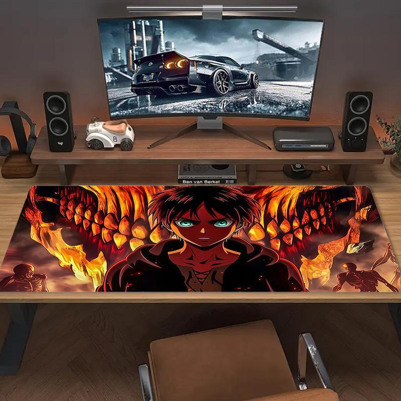 Attack on Titan2 Print Cushion Non-slip Laptop Tablet Big Mousepad XXL Mat Mini PC Playmat With Lock edge