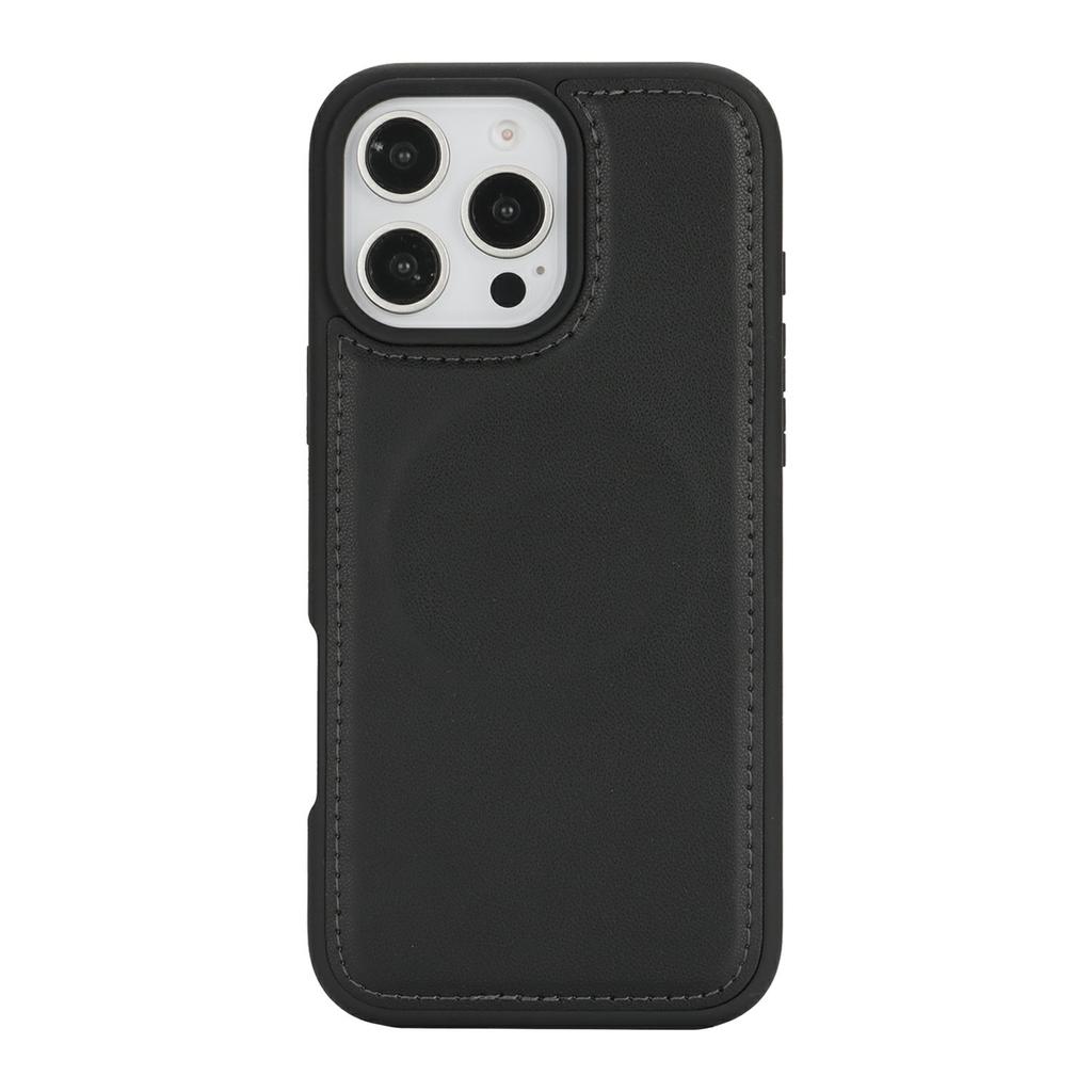 For iPhone 16 Pro Wallet Case Compatible with MagSafe Anti-Drop Detachable PU Leather Phone Cover