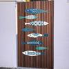 8 шт. Рустик Деревянная Рыба Настенное Искусство Пляжный Морской Настенный Подвесной Декор Океанская Рыба Настенная Скульптура для Дома Ванной Комнаты Спальни Домика у Озера