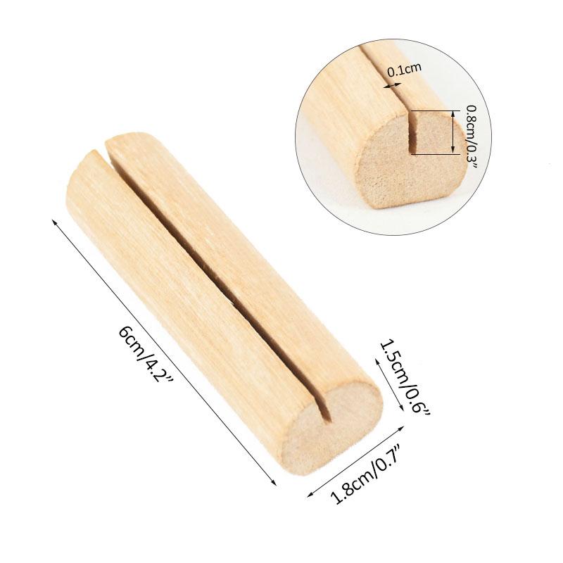 5/10Pcs Rustic Wedding Wooden Place Card Holders Photo Postcard Clip Stand Engagement Birthday Party Table Number Name Sign