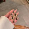 Серьги-иглы из французского ретро-геометрического серебра S925 с барочным жемчугом для женщин