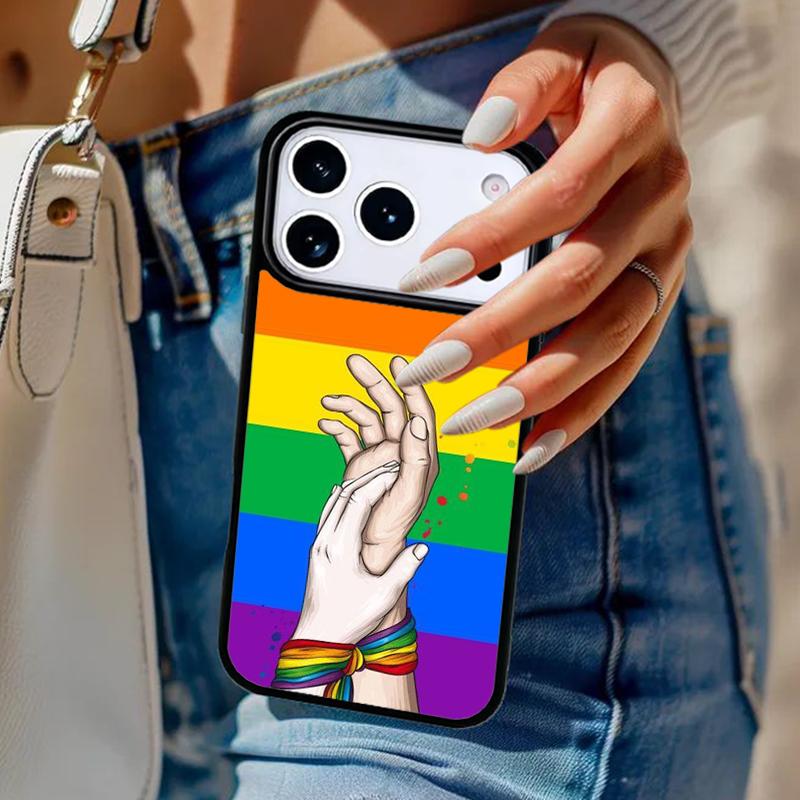 LGBT Pride Love Phone Case For iPhone 17 Air 14 15 13 12 Max Cover For Apple 16e 11 Pro Max Plus Coque