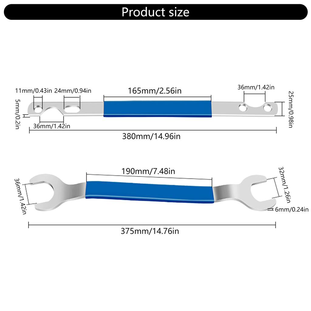 2 шт. 32 мм/36 мм комплект гаечных ключей для гаек сцепления вентилятора охлаждения инструмент для разборки автомобиля стойкие к ржавчине ключи простая установка