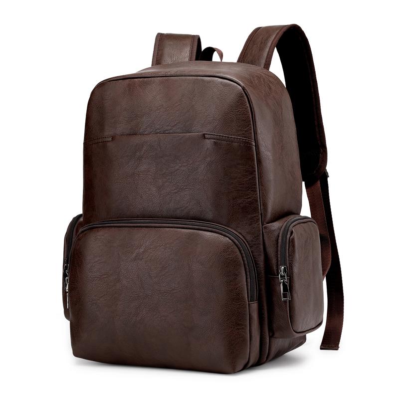 Высококачественный мужской рюкзак из искусственной кожи для подростков, дорожный рюкзак, школьная сумка, мужская деловая сумка для ноутбука