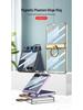 Samsung Z Flip7 Transparent Phone Case with Integrated Ring Buckle and Full-Cover Hinged Hard Shell