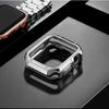 Чехол из ТПУ для Apple Watch Корпус 44 мм/40 мм 42 мм/38 мм 45 мм 41 мм бампер Защитная пленка для экрана iWatch Серия 6 4 3 SE 7 8 Аксессуары для корпуса