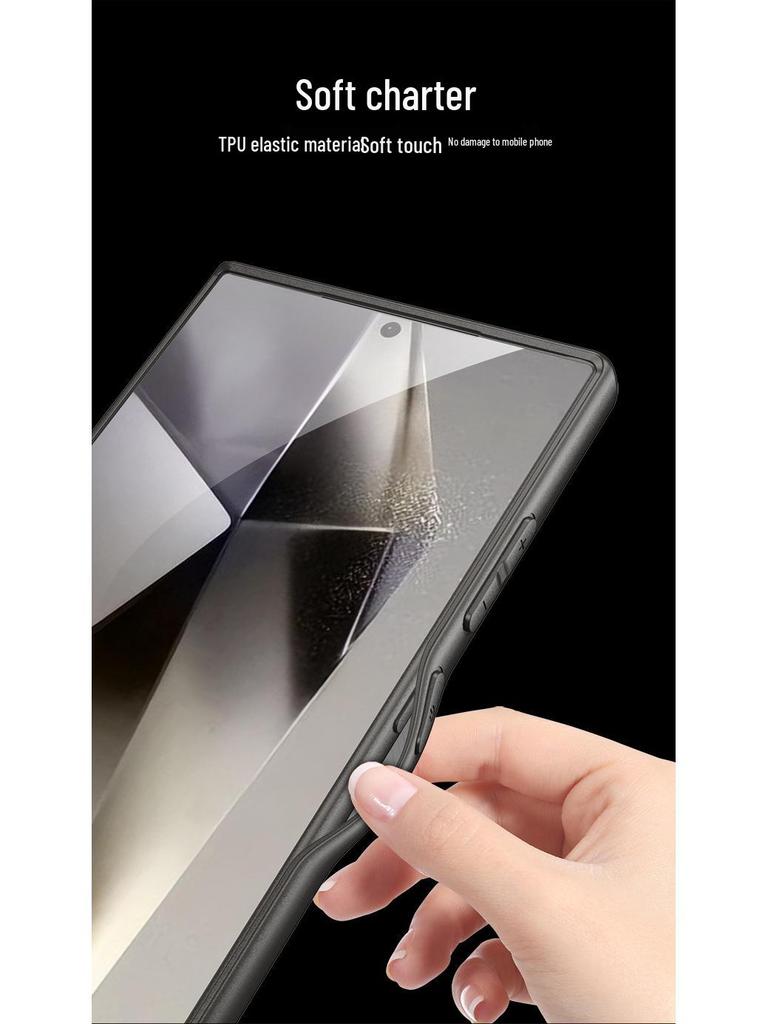 Магнитный чехол с ощущением кожи для Samsung S24/S23 Ultra