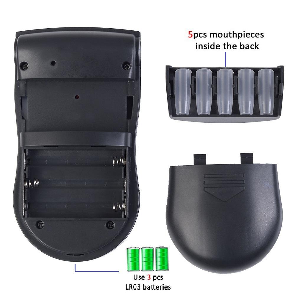 Professional Portable Semi-Conductor Sensor Digital Alcohol Tester with 10 Mouthpieces