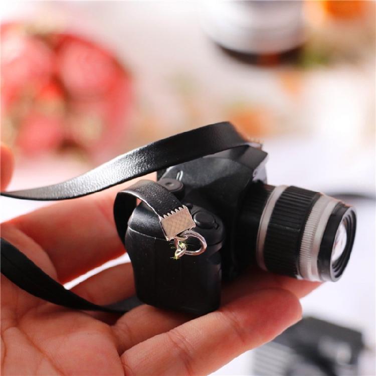 Миниатюрные реквизиты для камеры Реалистичная модель DSLR-камеры Фигурка Аксессуары для кукольного домика Реквизит для фотографии Декор детской комнаты