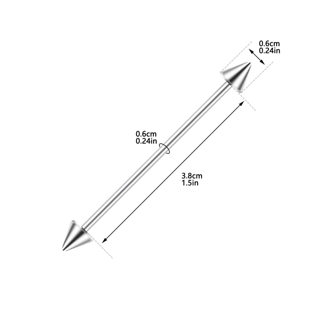 Набор сережек для хряща из нержавеющей стали Double-Arrow и пирсинг для пупка