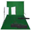VidaXL Photo Studio Kit with Lighting and Backdrop Photography Light Background System Kit 3094748