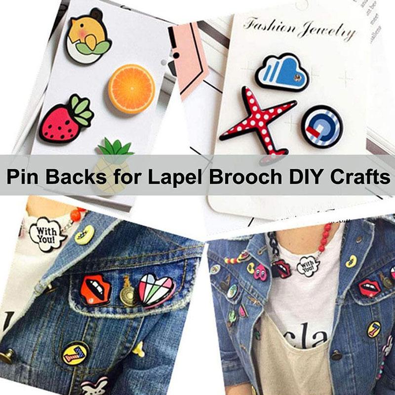 10 комплектов булавок-поддержек, гвоздиков для галстука, пустых булавок с подставками для булавок, бабочка-зажим, застежка-фиксатор для значков своими руками, ювелирное ремесло