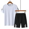 Leisure Sports Set Men's Summer Versatile Thin Breathable Fitness Running Set Comfortable Short Sleeve Two Piece Set