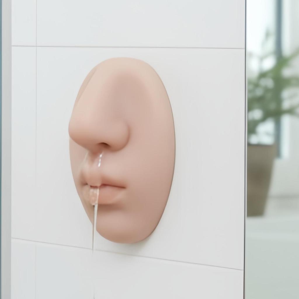 Новинка Силиконовый Дозатор Жидкого Мыла Забавный Форма Носа Дозатор Мыла для Рук Настенный Жидкий Насос для Домашнего Декора