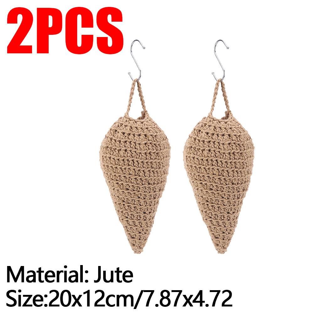 Вязаное крючком приманка для осиного гнезда, поддельное гнездо шершней, отпугиватель поддельных шершней, подвесная приманка для осиного гнезда в подарок на новоселье