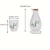 1 Set Ceramic Sake Set Japanese Sake Cup Include 1 Pot And 6 Cups Porcelain White Liquor Pot Traditional Ceramic Crafts Saki Cups For Home Sushi Shop