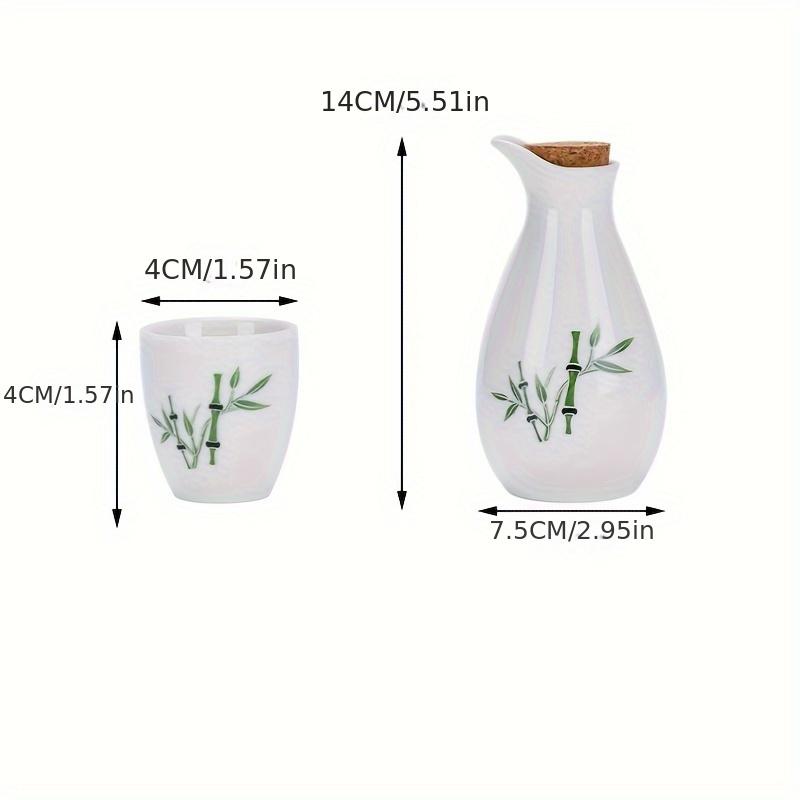 1 Set Ceramic Sake Set Japanese Sake Cup Include 1 Pot And 6 Cups Porcelain White Liquor Pot Traditional Ceramic Crafts Saki Cups For Home Sushi Shop