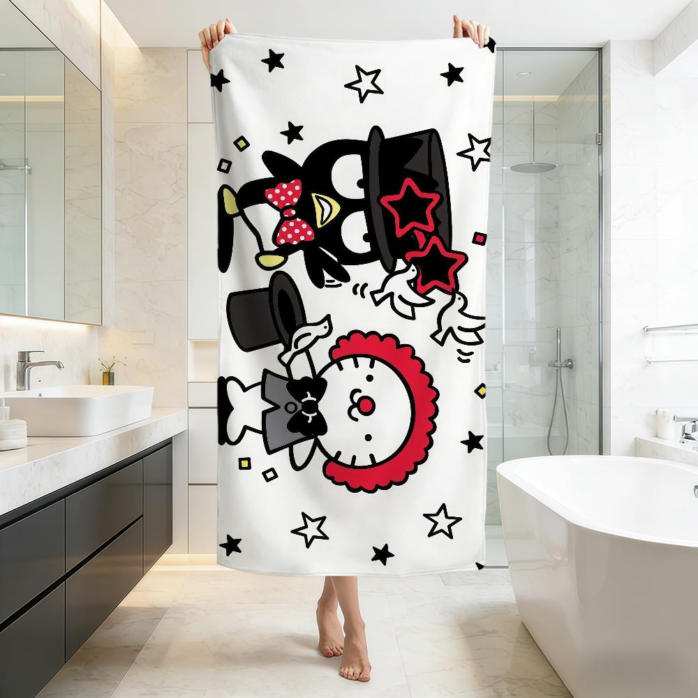 funny cartoon cute art b-badt m-maru SRO soft Beach Towels Trip swim Pool bathing Towel Gym Spa home Decor Gift Holiday