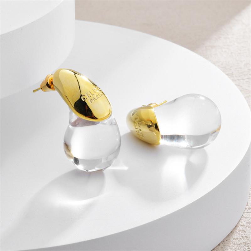 1 пара прозрачных смоляных сережек-капель, простые универсальные серьги для женщин и девушек, персонализированные серьги, подарки