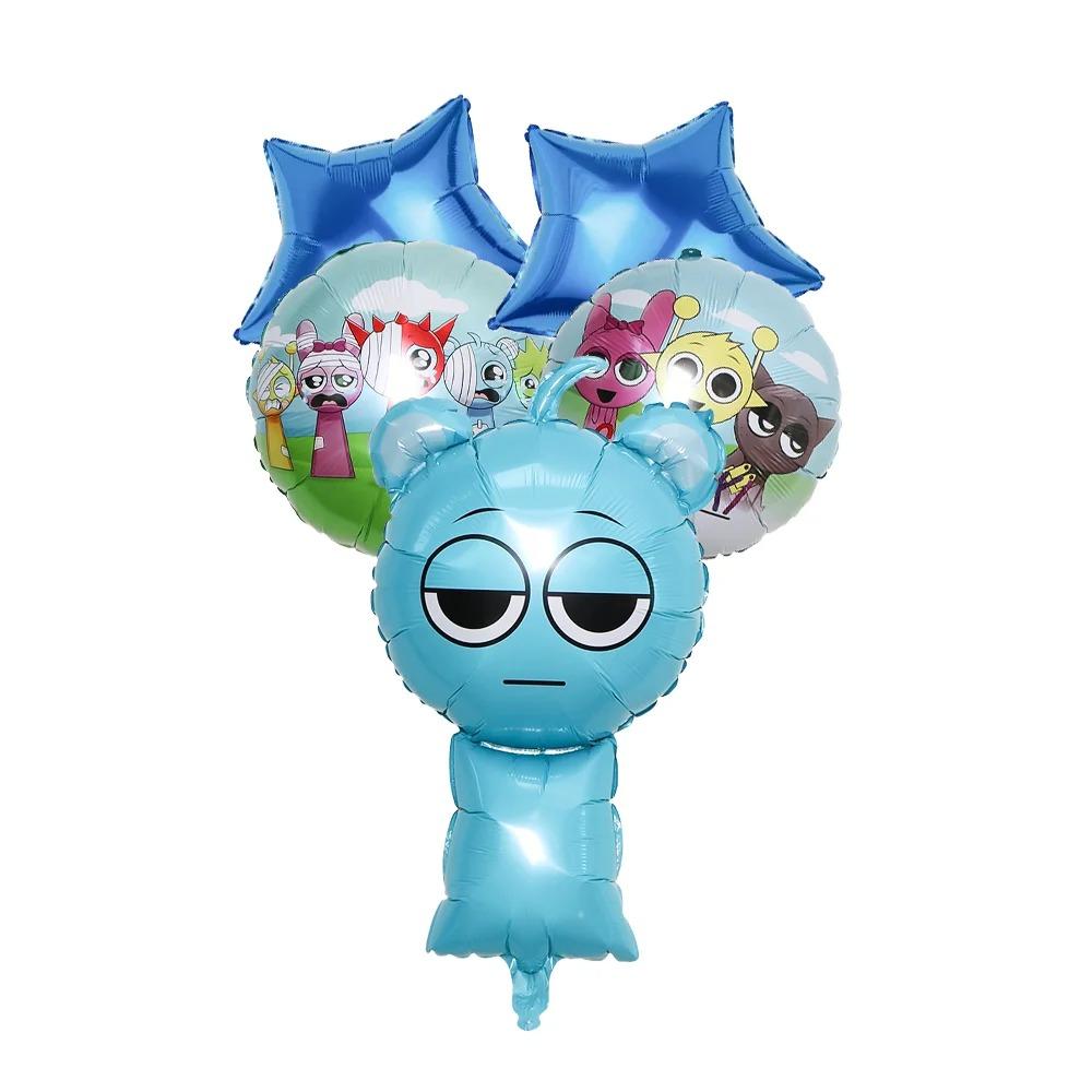 Cartoon Sprunki Birthday Party Decoration Sprunki Game Set Tableware Tablecloth Paper Cup Plate Party Decoration Supplies Gift