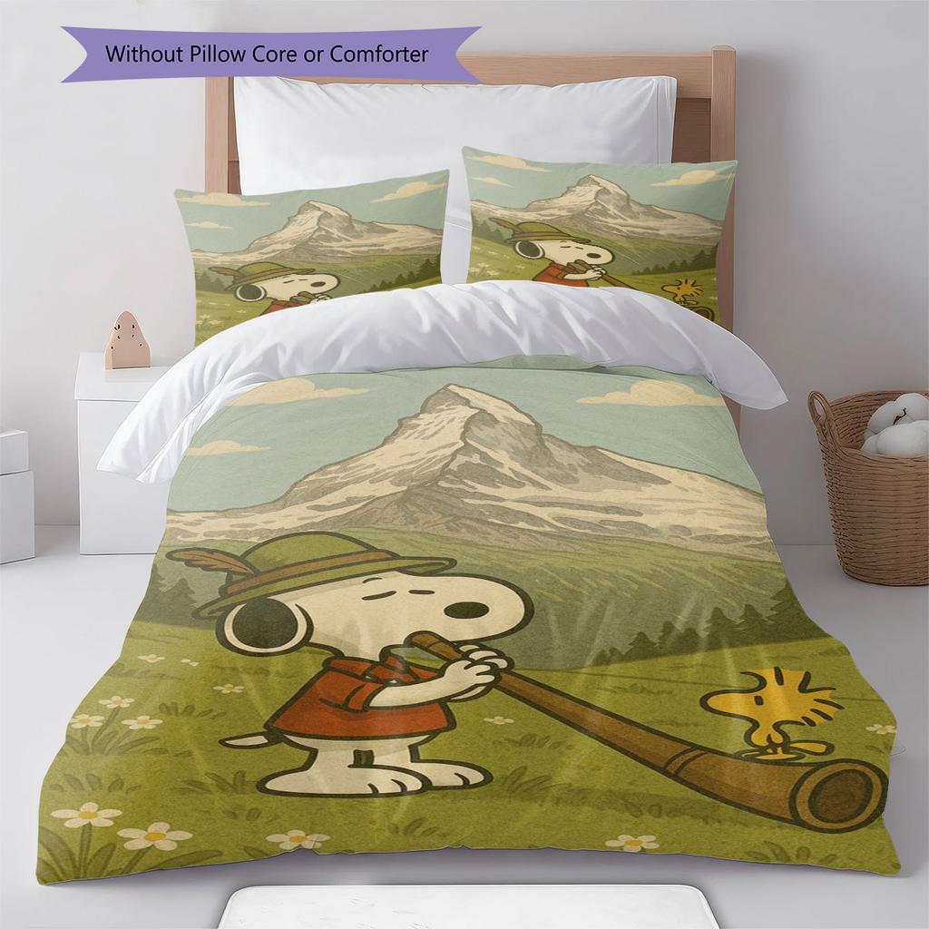 Snoopy Space Adventure Comfortable and Warm Bedding Set The Perfect Choice for Decorating Your Bedroom and Creating A Happy Home