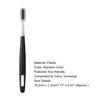 Yousheng Oral Brush Non-slip Handle Square Hole Ergonomics Eco-friendly Portable Oral Care Tool Plastic Mavericks Adventures Black White Toothbrush