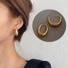 Best-selling Simple Geometric Oval Earrings Retro High Sense U-shaped Earrings Accessories Jewelry