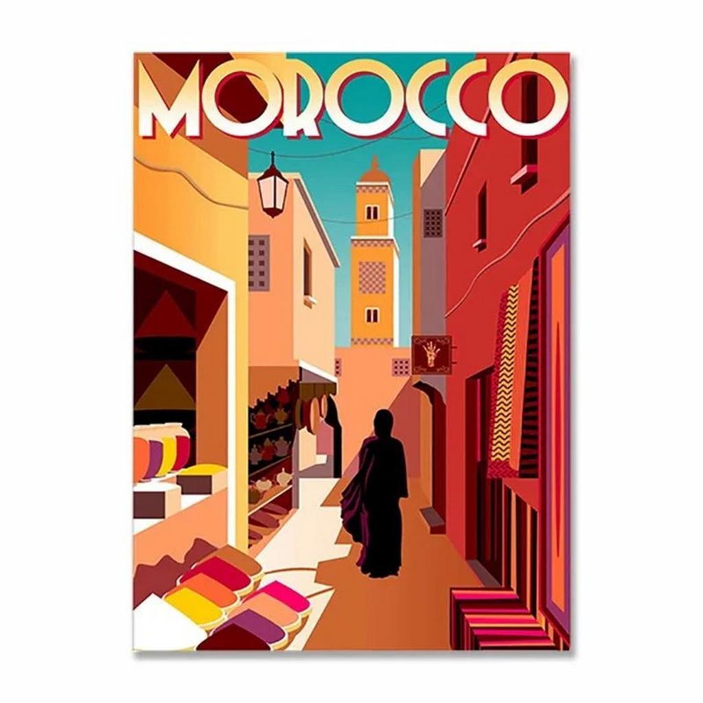 Metal Tin Signs Cappadocia Dubai Wall Decoration Plaque Vintage Art Poster Iron Painting for Man Cave Home Cafe Garden Club Bar